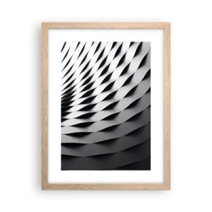 Poster in cornice rovere chiaro - Sulla cresta dell'onda - 30x40 cm