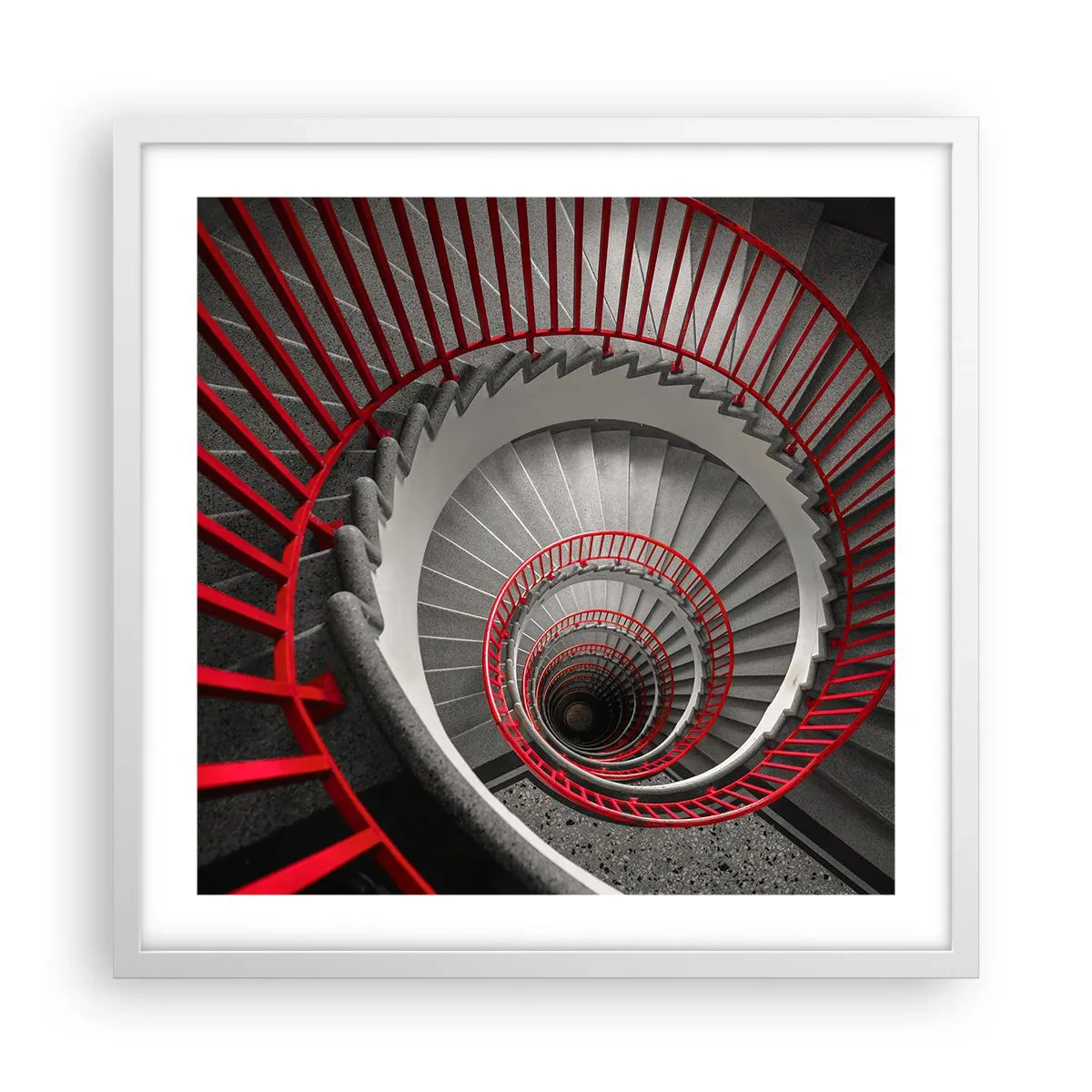 Poster in cornice bianca - I giochi dell'architettura - 50x50 cm