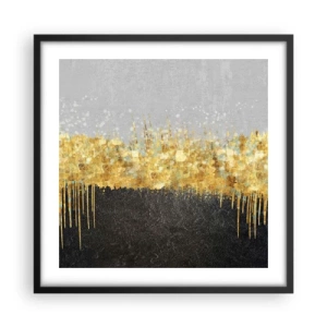 Poster in cornice nera - Nel profondo e verso l'alto - 50x50 cm