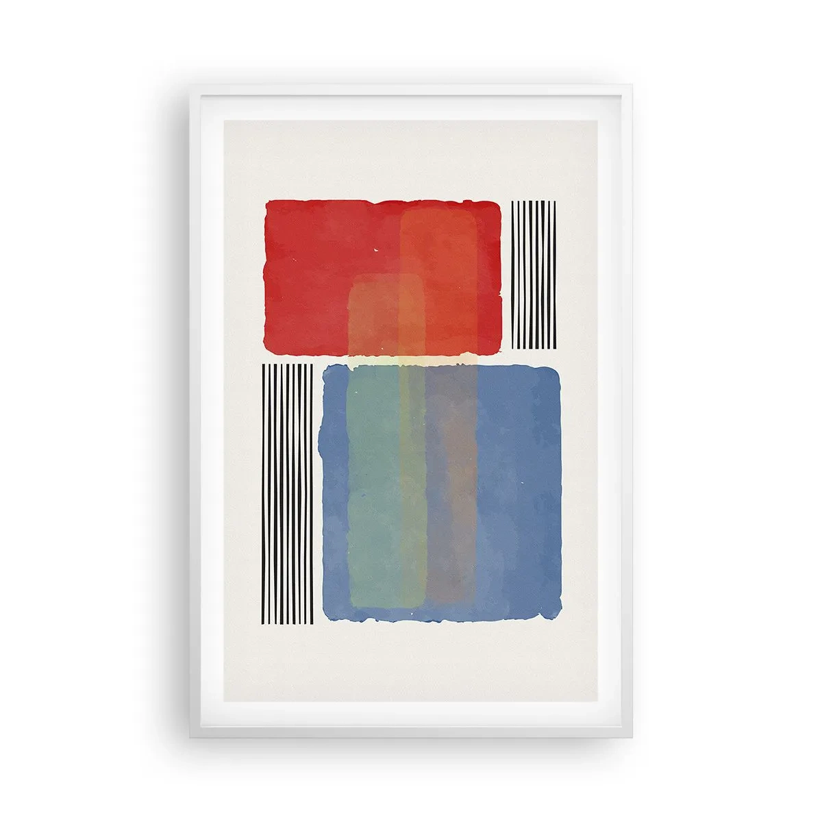 Poster in cornice bianca - Spirito e lettera della geometria - 61x91 cm