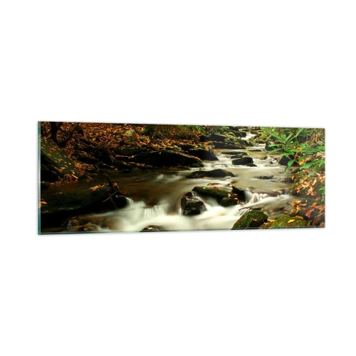 Quadro su vetro - Come argento liquido - 90x30 cm