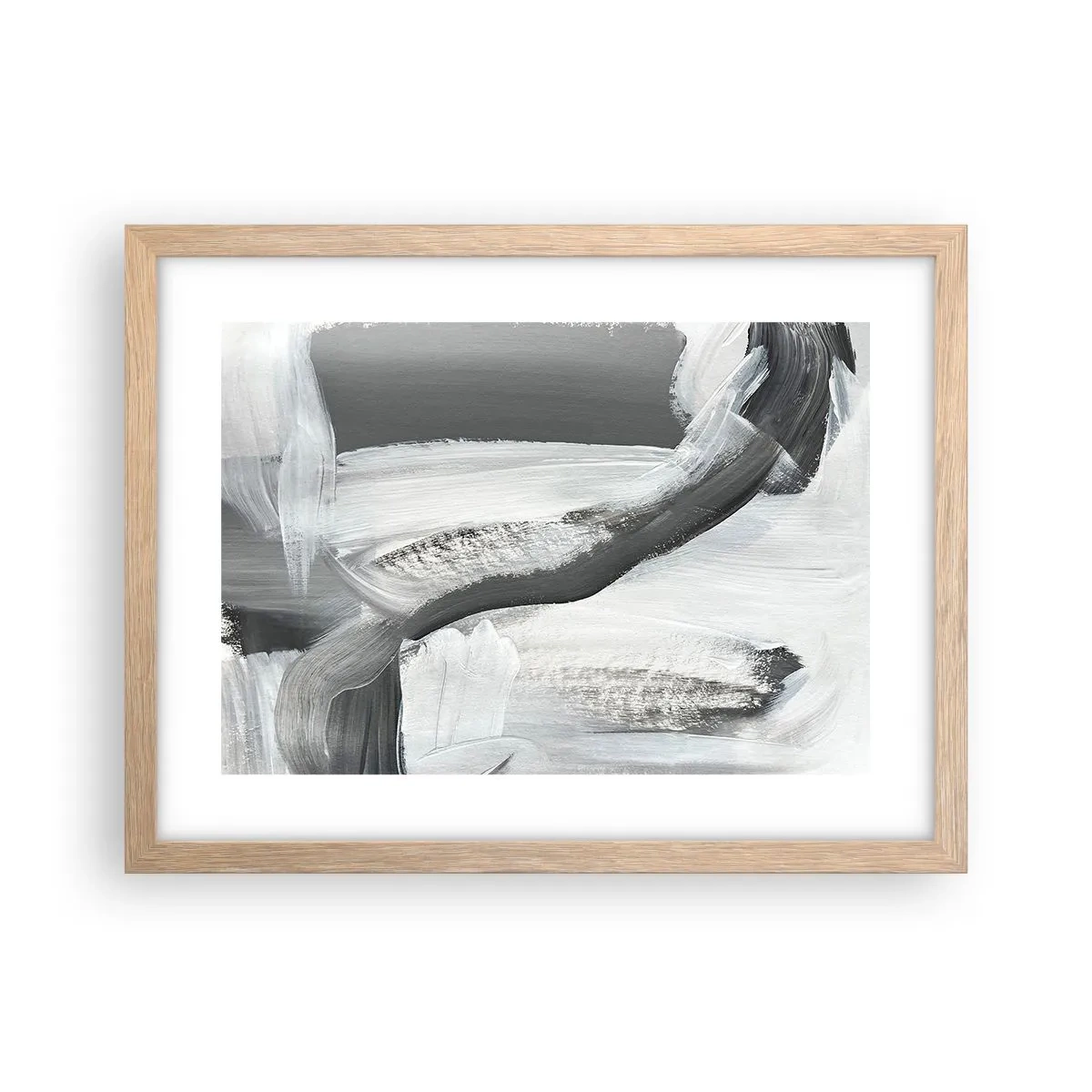 Poster in cornice rovere chiaro - Movimento deciso - 40x30 cm