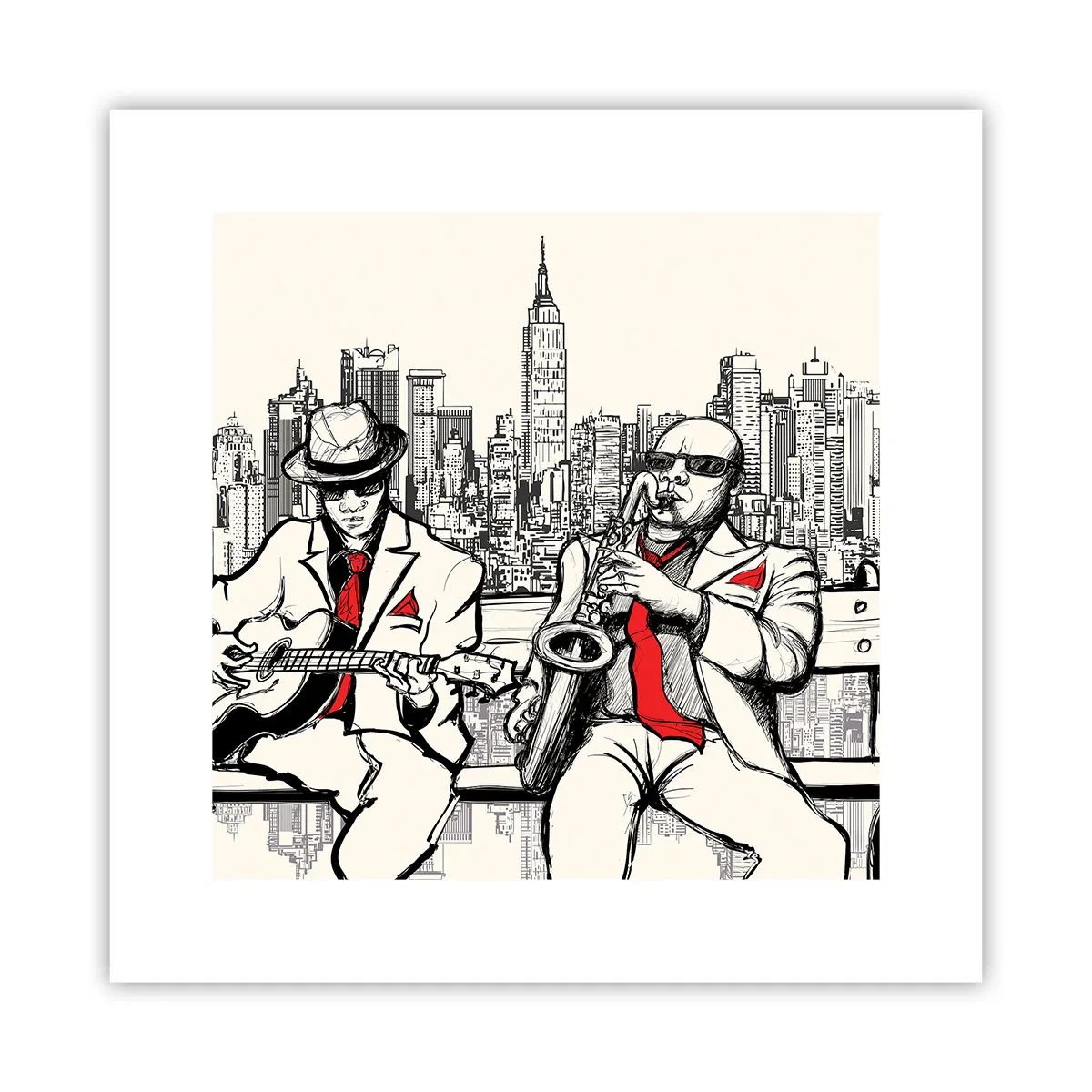Poster - Improvvisare a New York - 30x30 cm