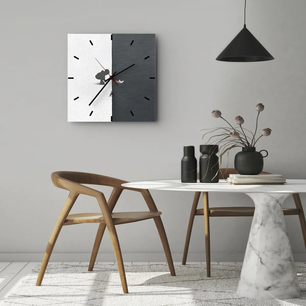Orologio da parete - Orologio in Vetro - La grande spedizione - 40x40 cm