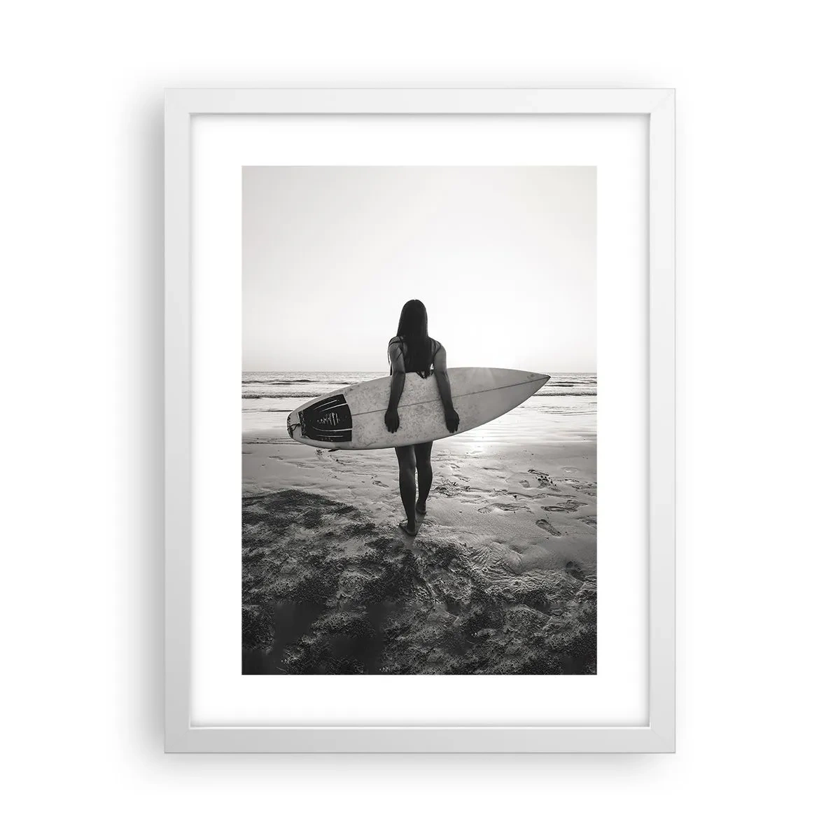 Poster in cornice bianca - La figlia dell'onda marina - 30x40 cm