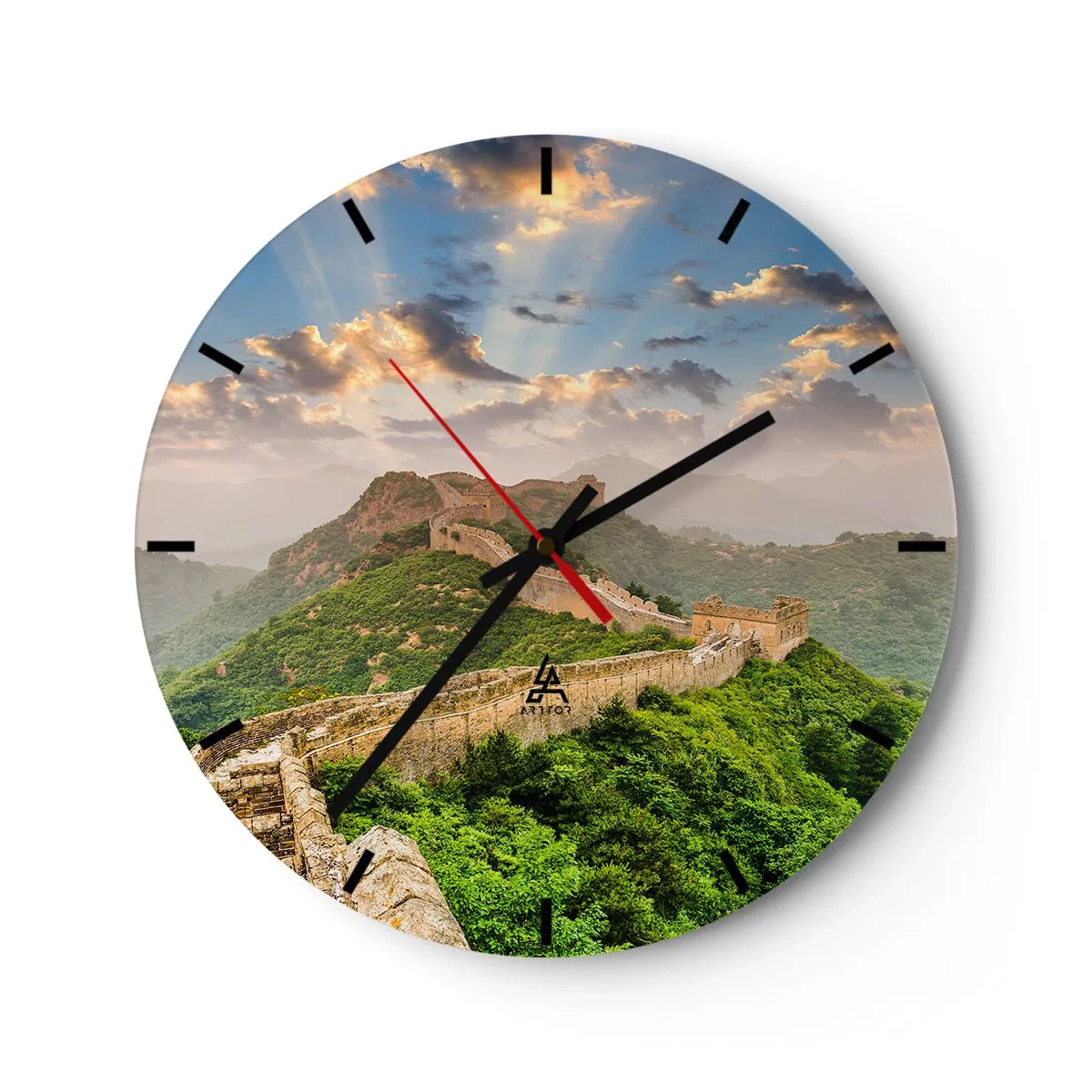 Orologio da parete - Orologio in Vetro - La grandezza che non passa mai - 40x40 cm