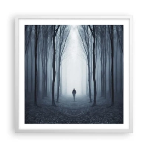 Poster in cornice bianca - E tutto è semplice e chiaro - 60x60 cm
