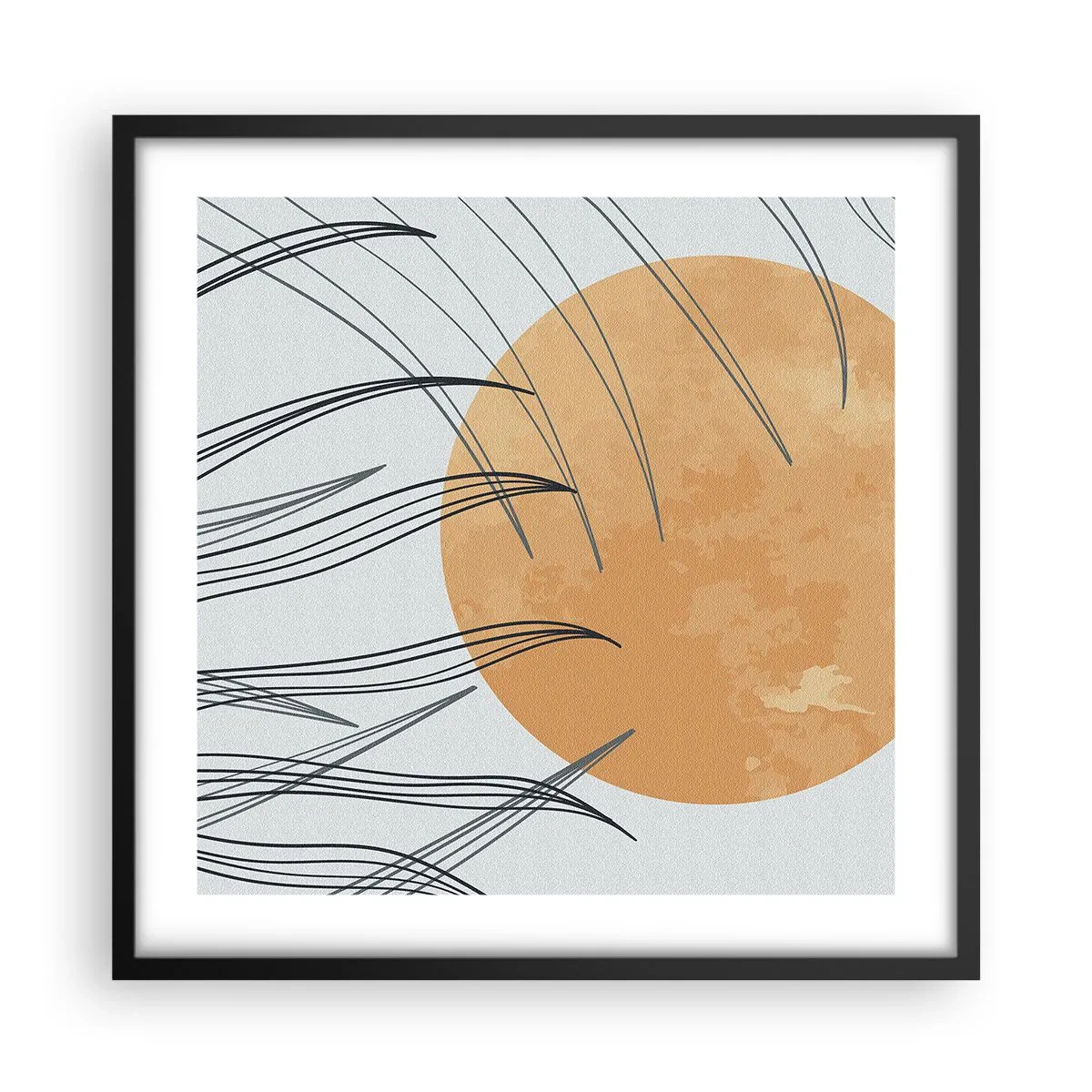 Poster in cornice nera - Sempre verso il sole - 50x50 cm