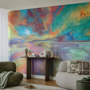 Fotomurali Premium Sand - Due cieli - Astrazione, Pezzo, Surrealismo - 400x280 cm