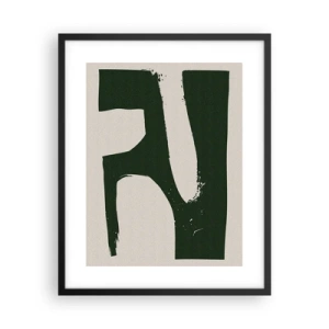 Poster in cornice nera - Golfi di bianco - 40x50 cm