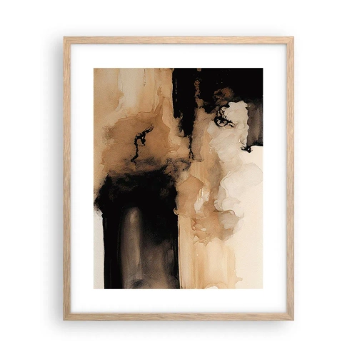 Poster in cornice rovere chiaro - Astrazione intrigante - 40x50 cm