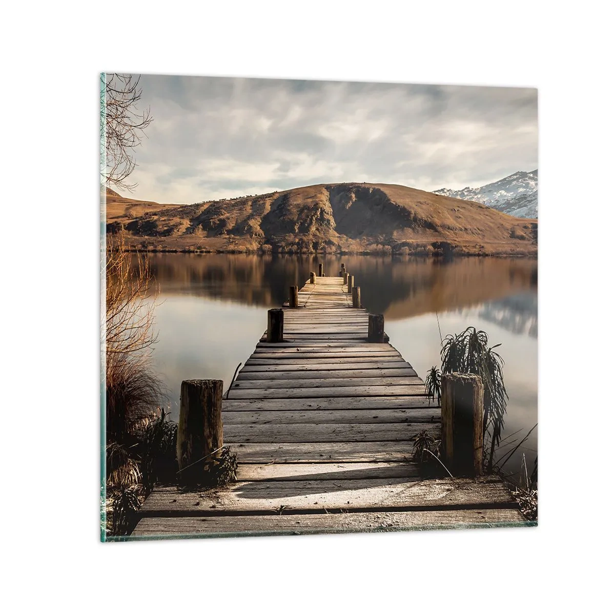 Quadro su vetro - Paesaggio nel silenzio - 30x30 cm