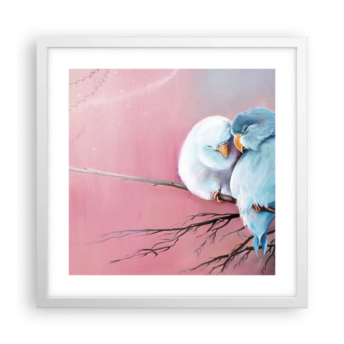 Poster in cornice bianca - Che cosa aggiungere? - 40x40 cm