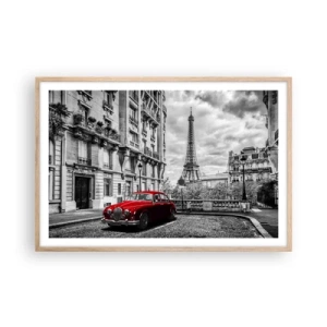 Poster in cornice rovere chiaro - Predatore in città - 91x61 cm