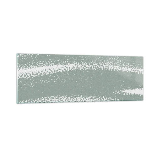 Quadro su vetro - Astrazione in clima invernale - 90x30 cm