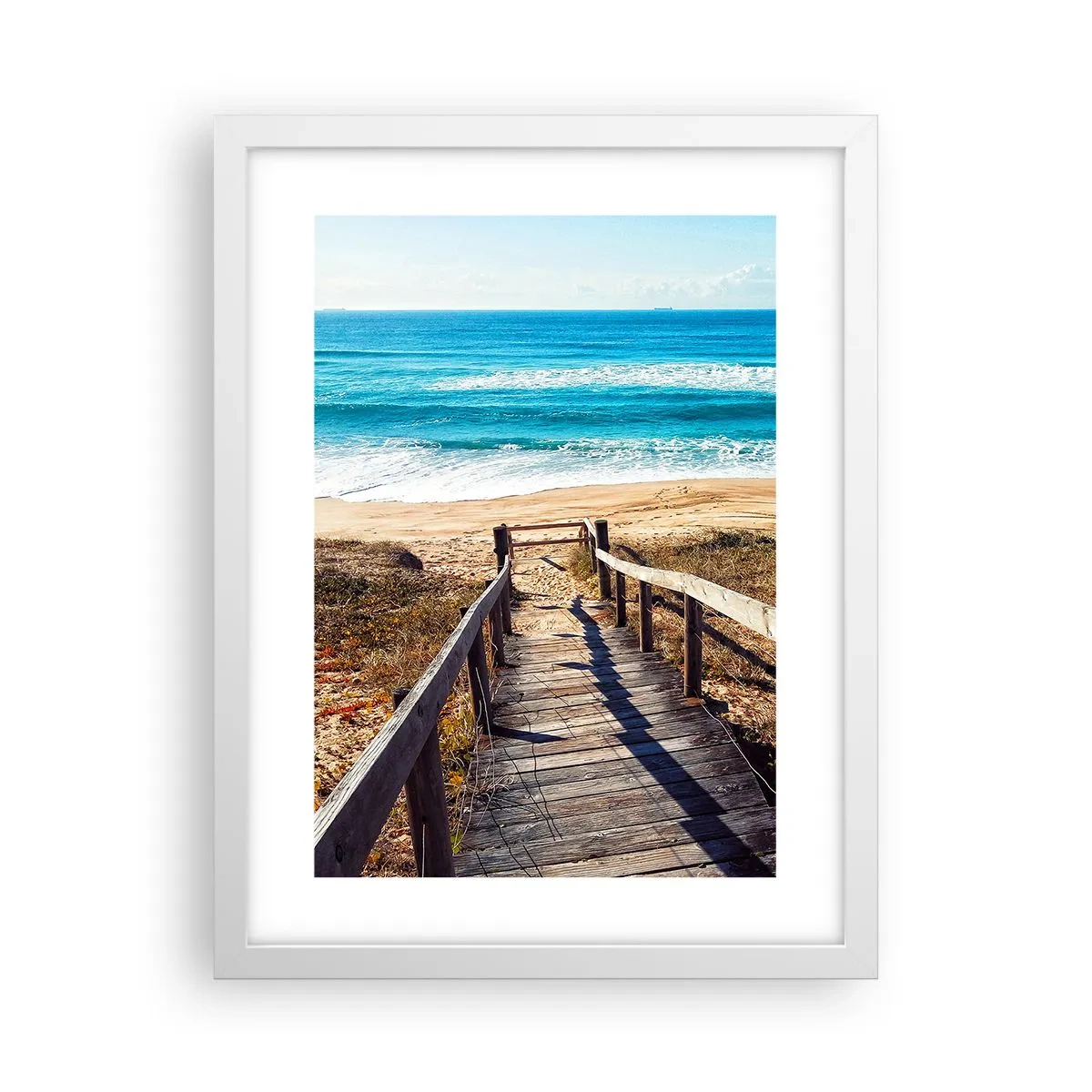 Poster in cornice bianca - Corri! - 30x40 cm