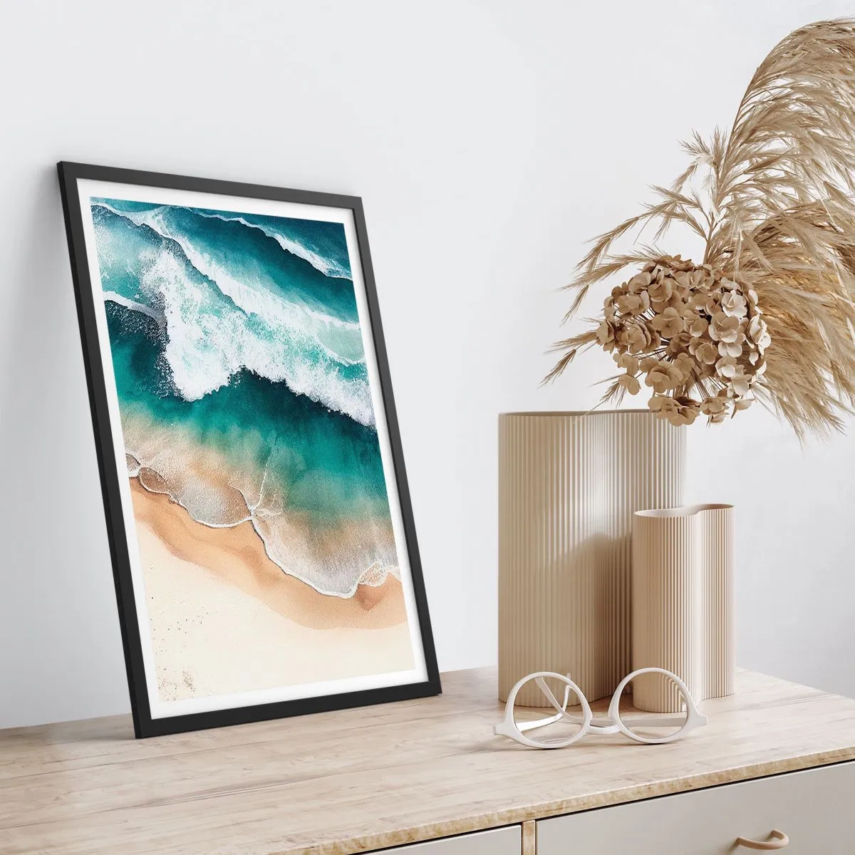 Poster in cornice nera - L'eterno incontro - 61x91 cm