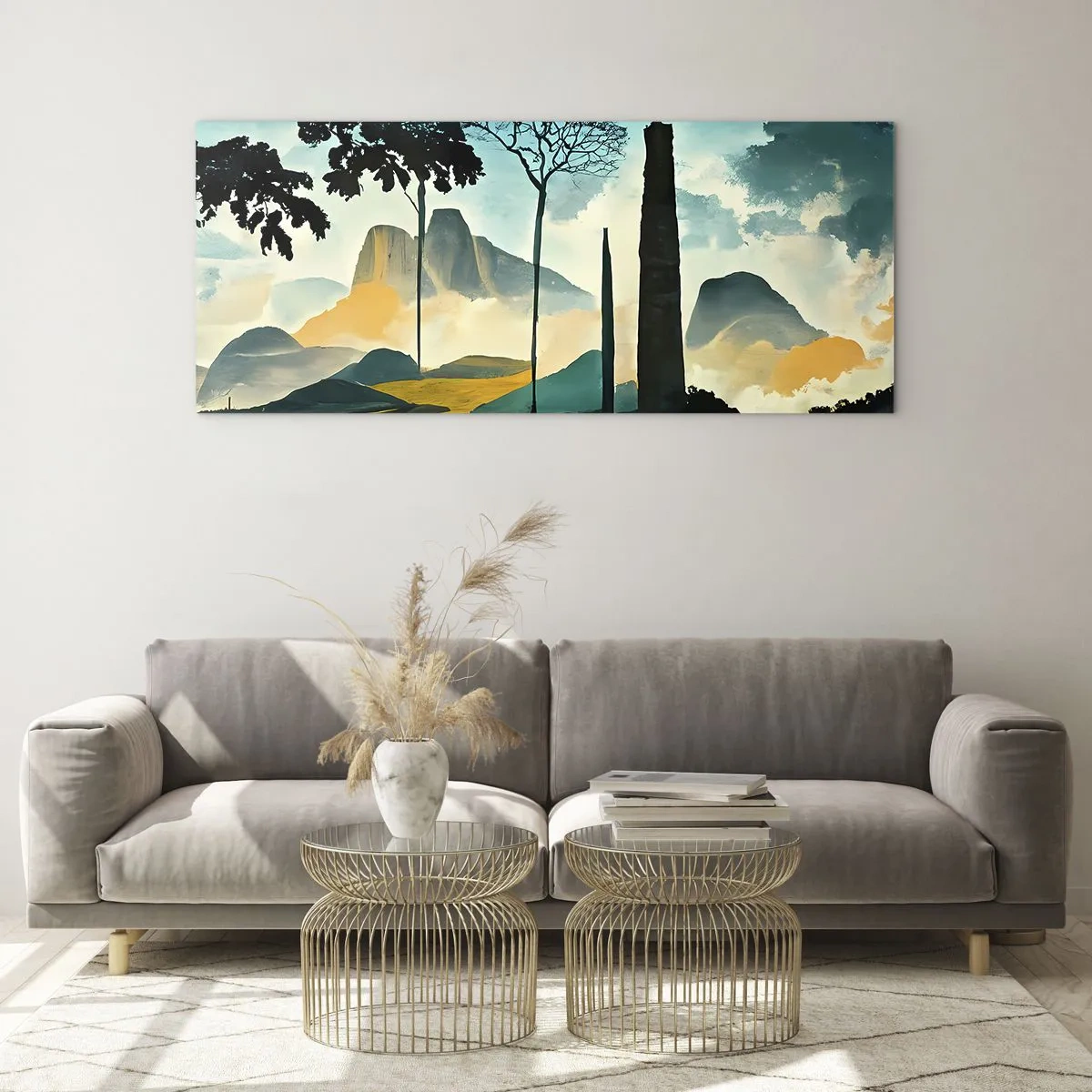 Quadro su vetro - Sempre più in alto - 100x40 cm