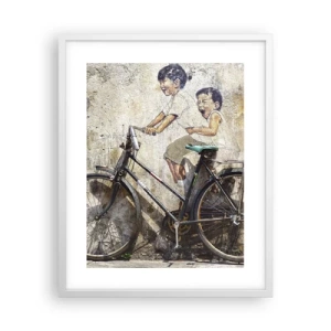 Poster in cornice bianca - Vero o falso? - 40x50 cm