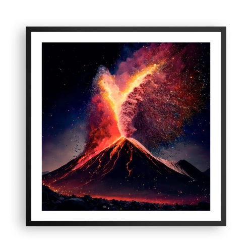 Poster in cornice nera - Bellezza e minaccia - 60x60 cm