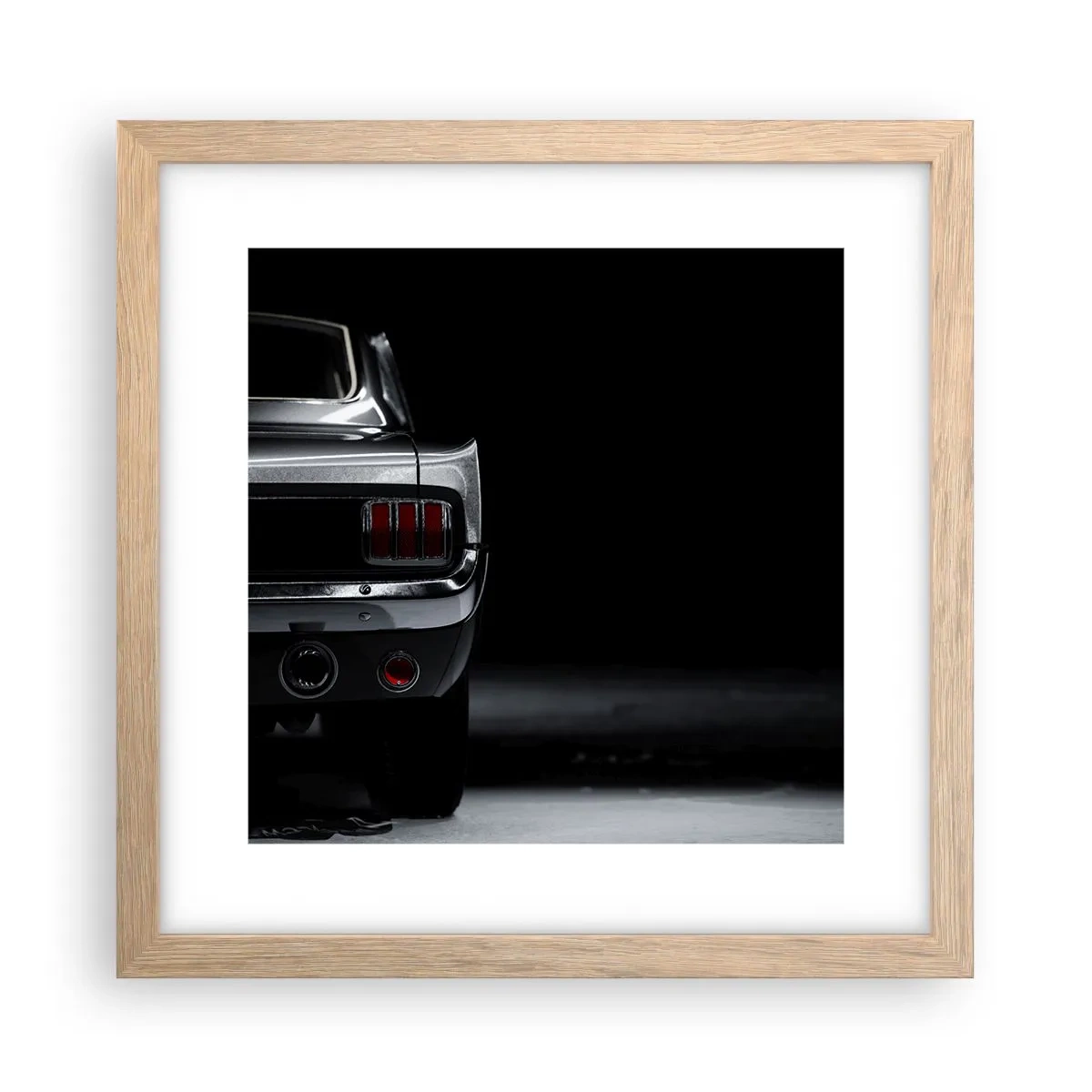 Poster in cornice rovere chiaro - Il fascino del classico - 30x30 cm