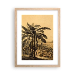 Poster in cornice rovere chiaro - Nel clima coloniale - 30x40 cm