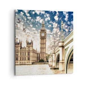 Quadro su tela - Stampe su Tela - Cirri sul Tamigi - 50x50 cm