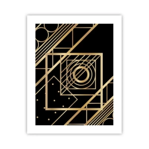 Poster - Geometria dorata - 40x50 cm
