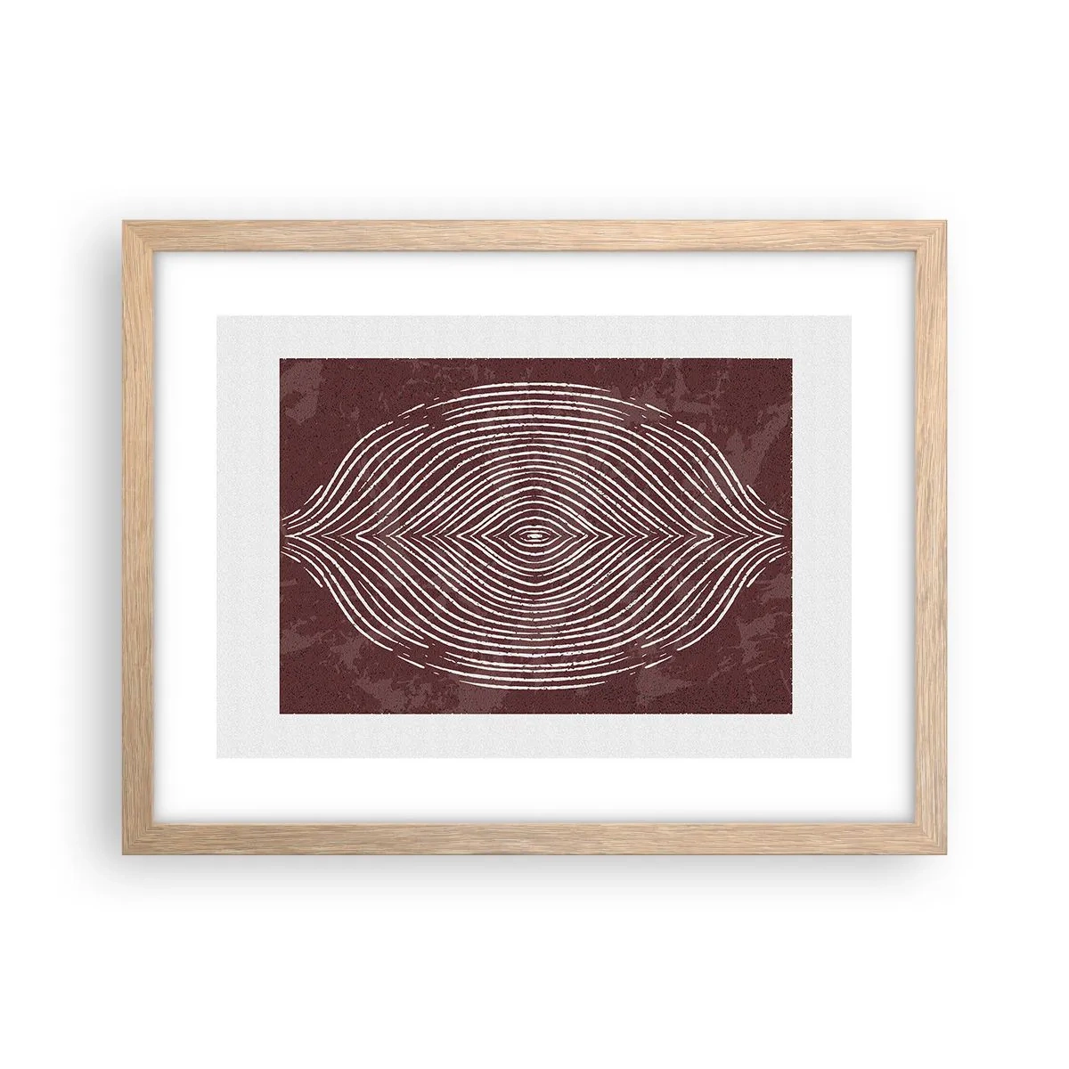 Poster in cornice rovere chiaro - Lo spazio parlante - 40x30 cm