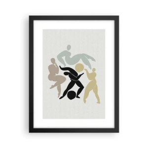 Poster in cornice nera - Movimento per la salute e per la bellezza - 30x40 cm