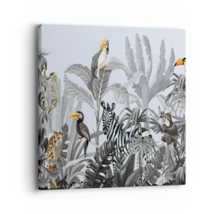 Quadro su tela - Stampe su Tela - Favola africana - 40x40 cm