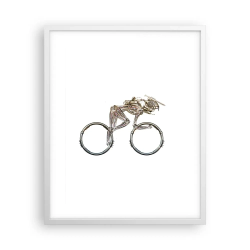 Poster in cornice bianca - Macchina perfetta - 40x50 cm