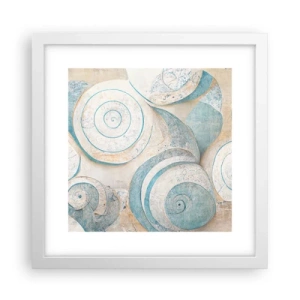 Poster in cornice bianca - Cosa nasconde la chiocciola? - 30x30 cm