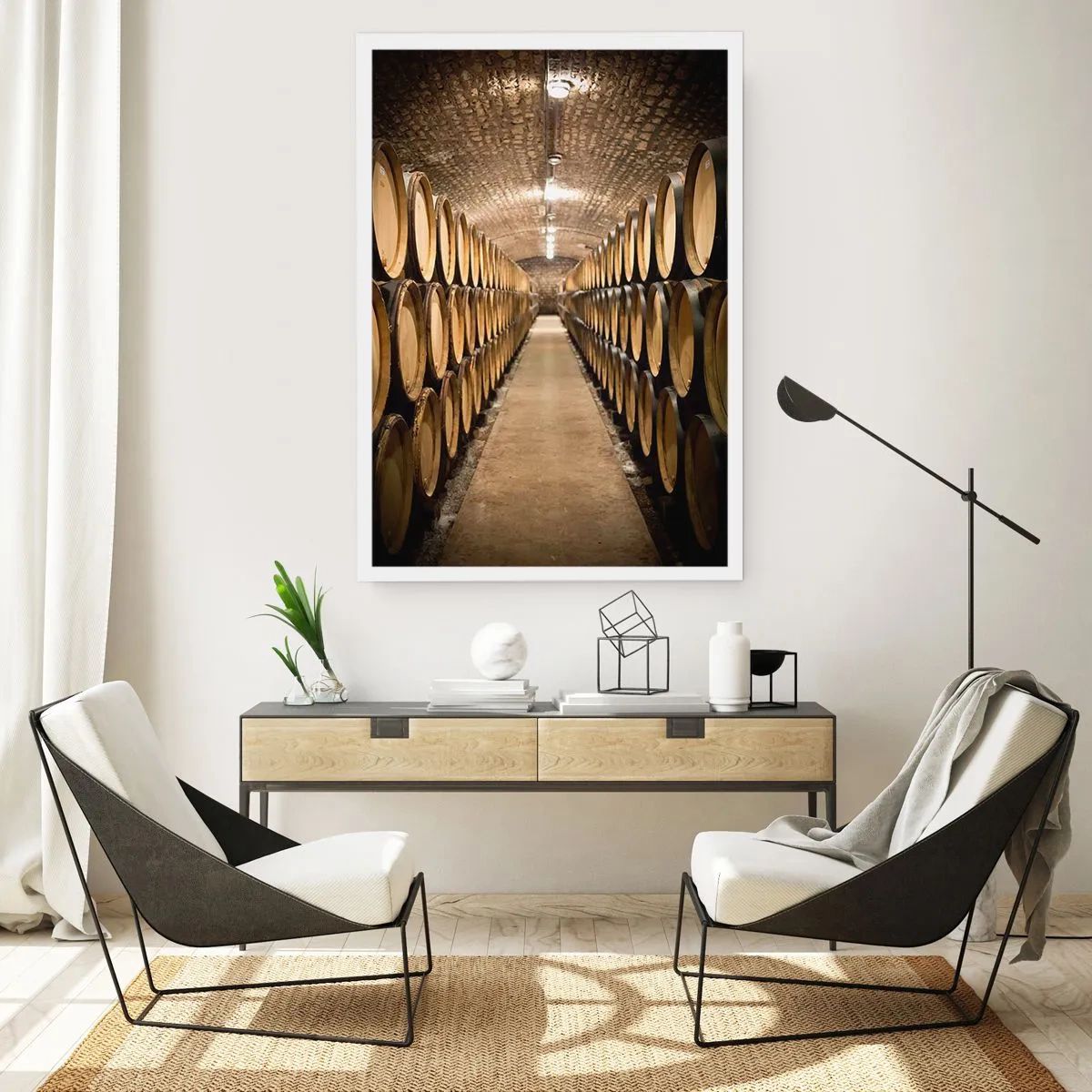 Poster - Nella cantina in mattoni - 30x40 cm