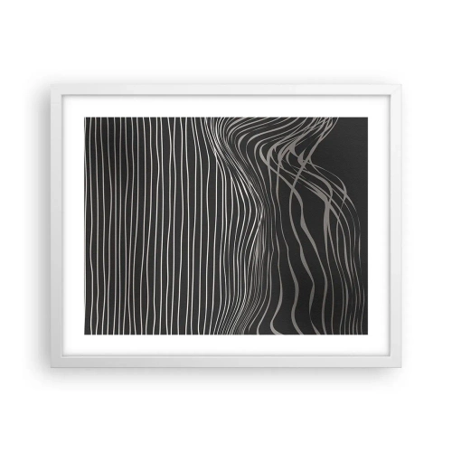 Poster in cornice bianca - Ritmo e accento - 50x40 cm