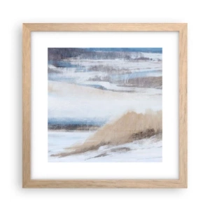 Poster in cornice rovere chiaro - Composizione invernale - 30x30 cm