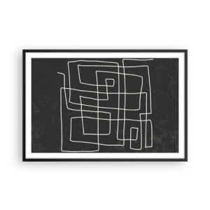 Poster in cornice nera - Non è così semplice - 91x61 cm
