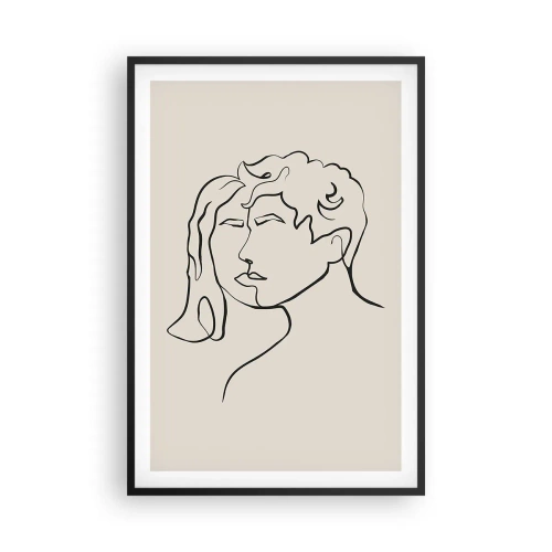 Poster in cornice nera - E divennero una cosa sola - 61x91 cm