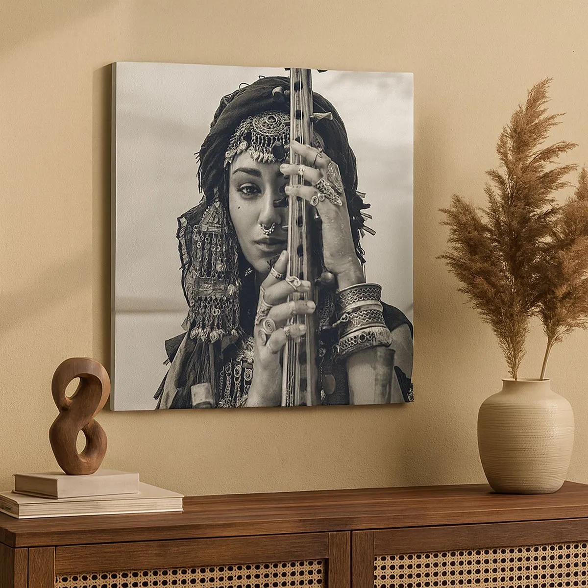 Quadro su tela - Stampe su Tela - La musica dell'oriente - 30x30 cm