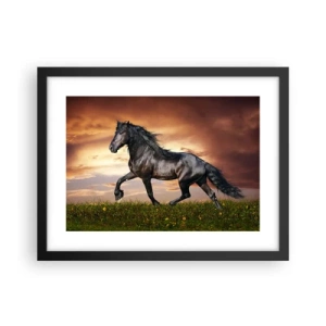 Poster in cornice nera - Il principe nero - 40x30 cm