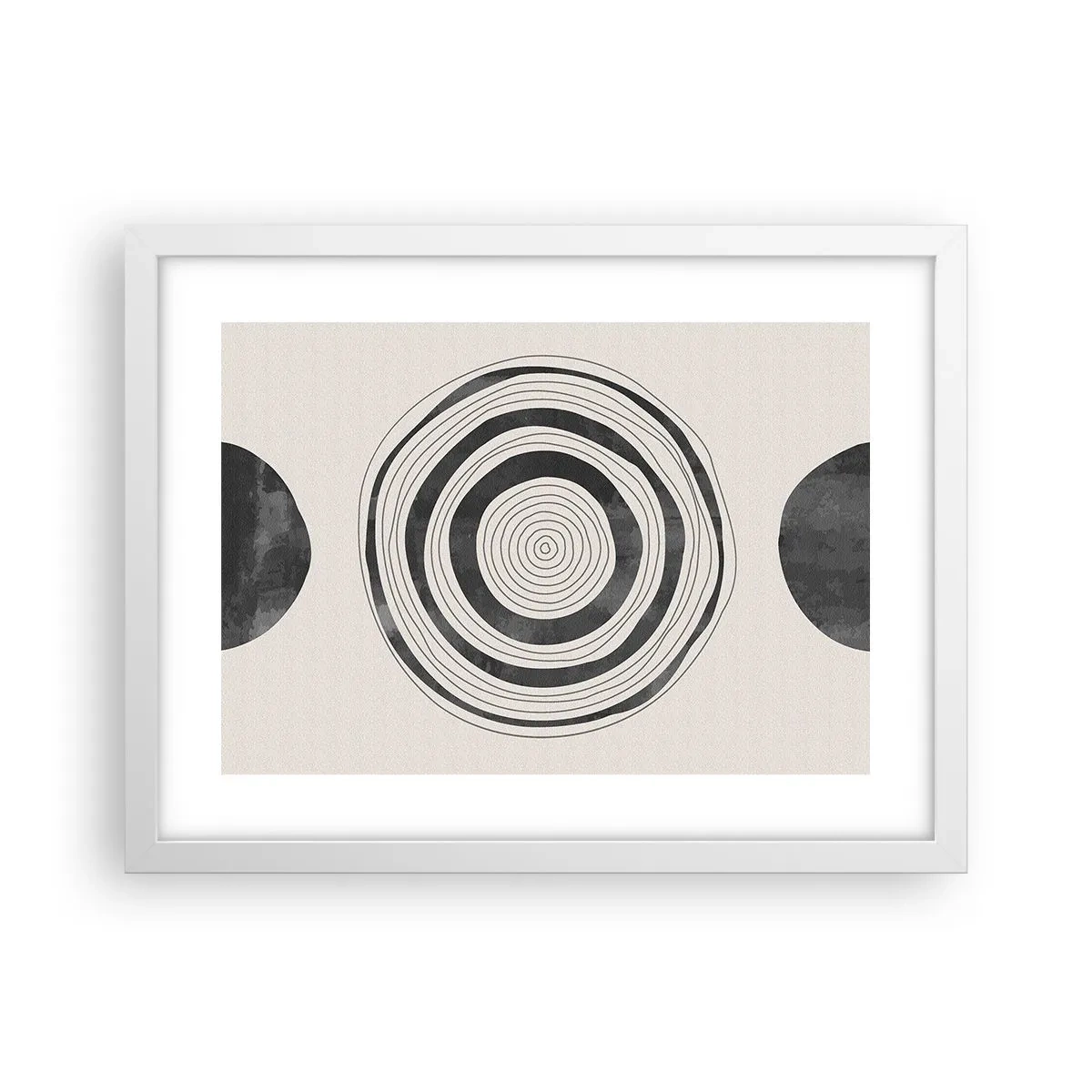 Poster in cornice bianca - Conta ciò che sta in mezzo - 40x30 cm