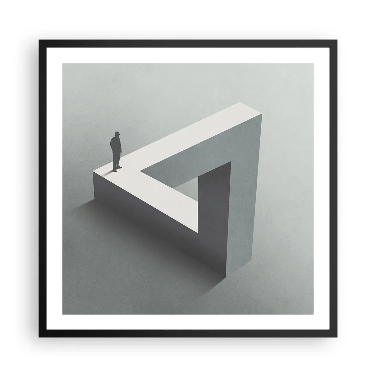 Poster in cornice nera - Eppure è possibile - 60x60 cm