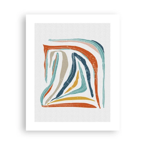 Poster - Astrazione piacevolmente sorridente - 40x50 cm