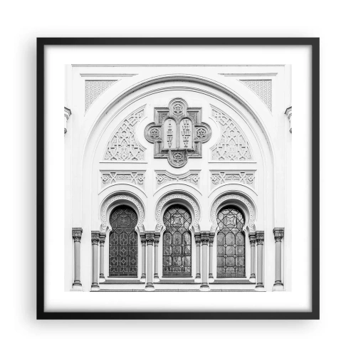 Poster in cornice nera - Al confine delle culture - 50x50 cm