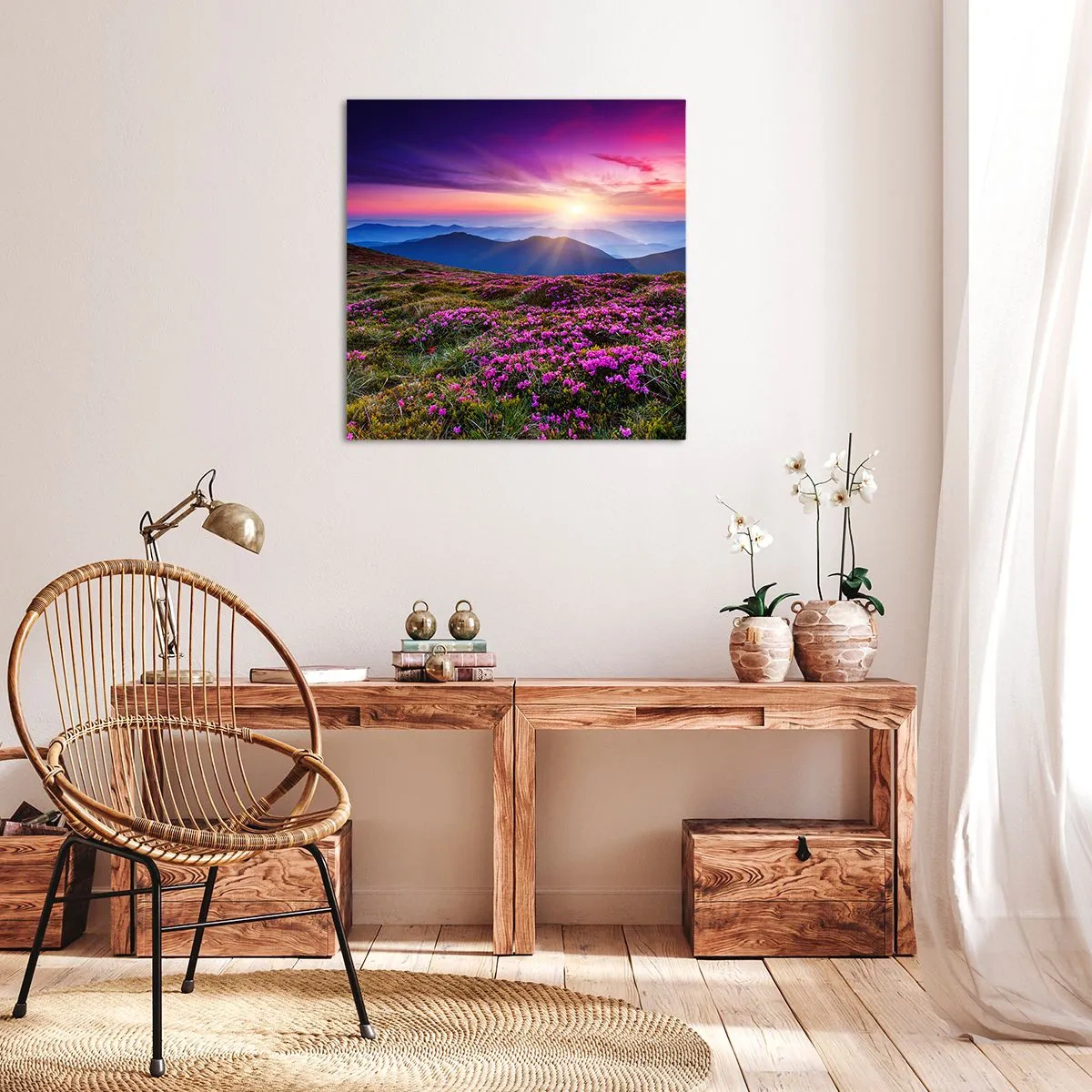 Quadro su tela - Stampe su Tela - Il profumo dei fiori freschi del campo - 30x30 cm