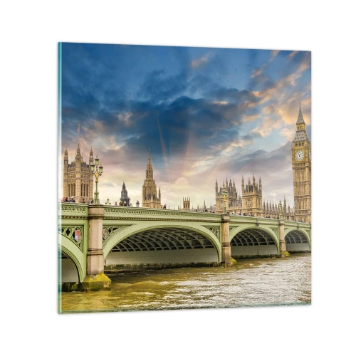 Quadro su vetro - Nell'Impero il tempo si è fermato - 30x30 cm