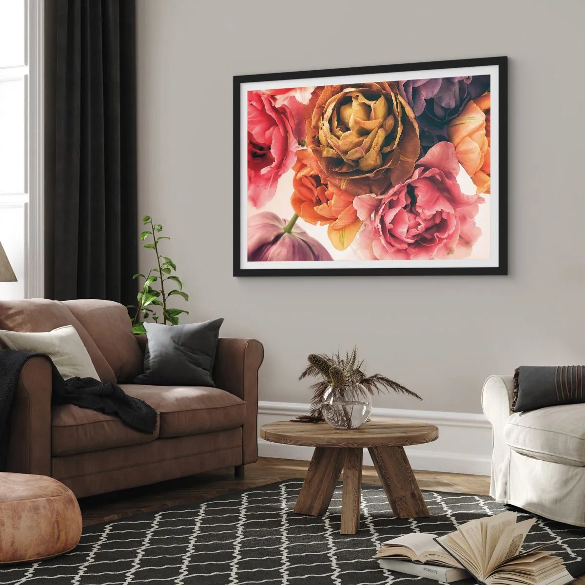 Poster in cornice nera - La festa della vita - 50x40 cm