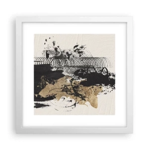 Poster in cornice bianca - Composizione con passione - 30x30 cm