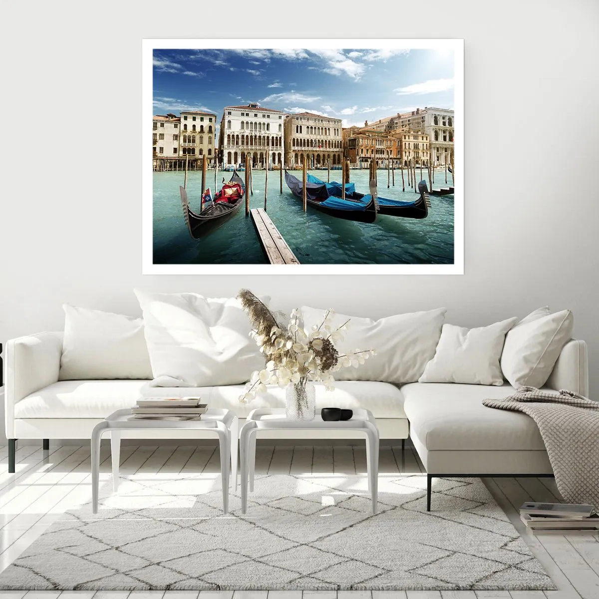 Poster - Palazzi nel blu - 50x40 cm