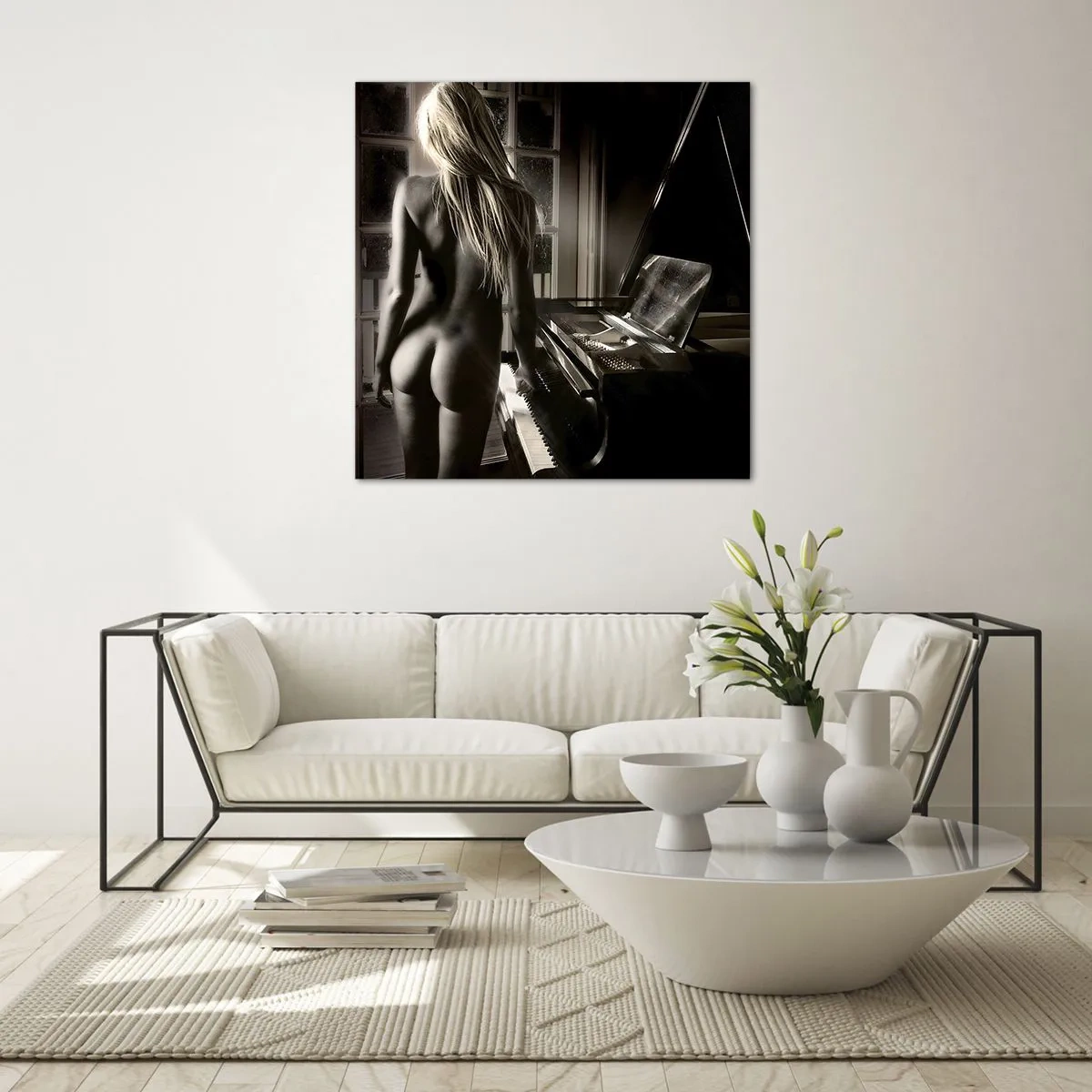 Quadro su vetro - La perfetta armonia della sera - 30x30 cm